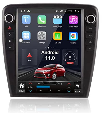 MOOKAKA Android 11 Tesla Style Radio Autoradio 2 din GPS Navigation Kopfeinheit für Jaguar XJ XJL 2010-2018 Multimedia Player Auto Stereo Receiver 12.1 Zoll IPS Bildschirm HD 1080P Carplay(3+32GB)