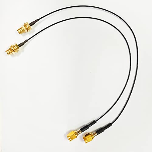 VONETS Câble d'extension d'antenne WiFi RP SMA Mâle vers RP SMA Femelle Connecteur d'antenne Universel pour Pont WiFi, Routeur/Module, Caméra de Sécurité IP sans fil 25cm (2 items)