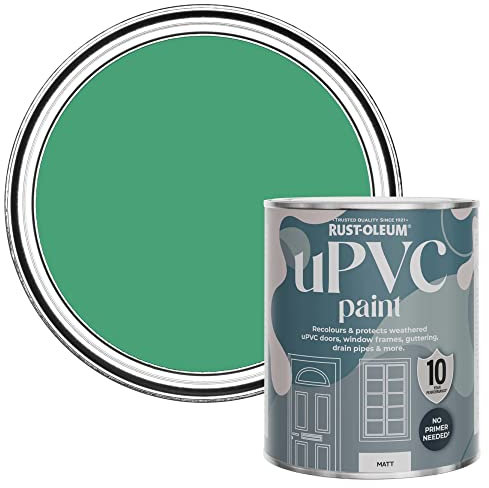 Rust-Oleum Green uPVC Door and Window Paint in Matt Finish - Emerald 750ml