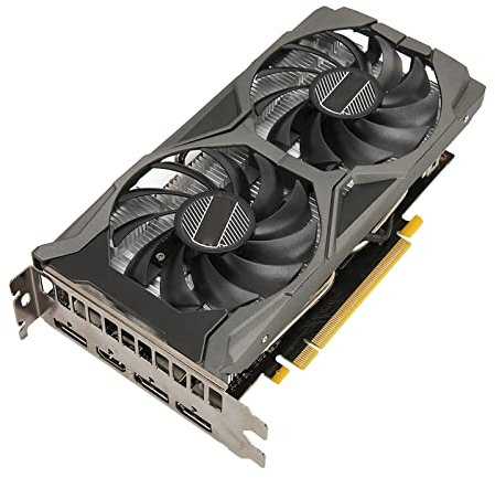 VBESTLIFE Scheda Grafica Super GTX 1660, GPU 8K HDR 1785MHZ Scheda Grafica da Gioco 6GB GDDR6 a 192 Bit, 3DP + HDMI, Scheda Grafica a Doppia Ventola per Giochi per PC
