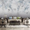 COJIC Neue Chinesische Moderne Marmor Bambus Blume Und Vogel Tapete Wohnzimmer TV Hintergrund Wandbild Esszimmer Schlafzimmer Tapete