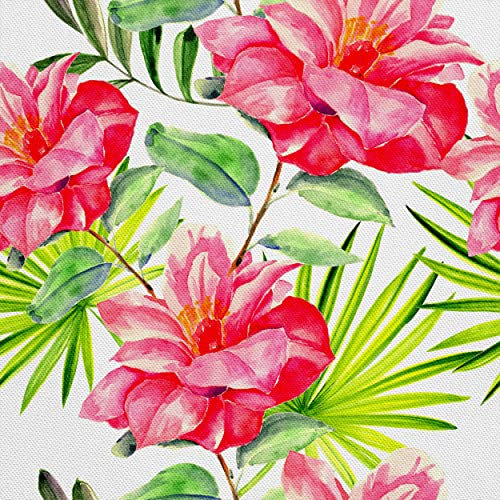 HEKO PANELS Tela Para Tapizar Impermeable Por Metro Telas Tintada Para Sofas Gruesa Resistente Al Desgaste Antimanchas Sillas Loneta Estampada Flores Pintura De Acuarela 3 Metros 155 x 300 cm