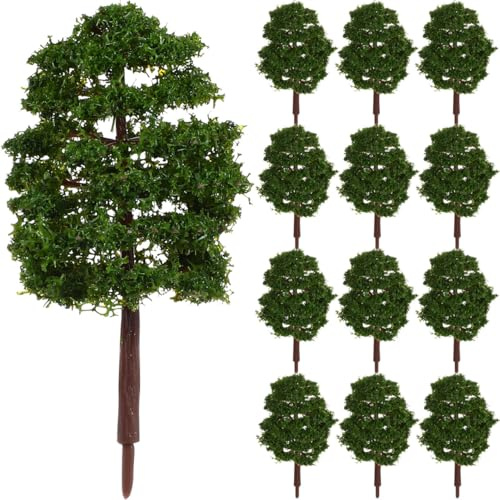 VANZACK Ornement de Gâteau 9cm Mini Arbre Modèle Arbre de Simulation Micro Paysage Modèle Arbre Décoration Arbre Artificiel Paysage Plante Pour Bricolage Décoration Paysage 20pcs (Vert foncé)
