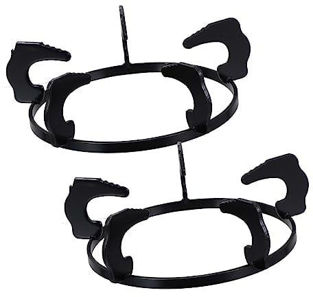Zerodeko 2pcs Gas Stove Bracket Cast Iron Wok Stand Induction Wok Ring Electric Stove Burner Wok Stand for Stainless Steel Cookware Wok Support Rack Electric Furnace Gas Stoves