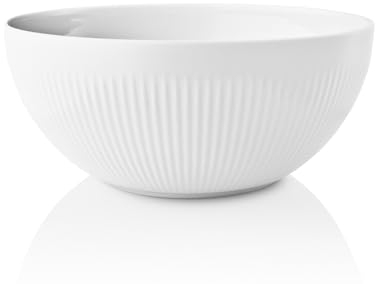 Eva Trio | Legio Nova Schale 5,0 l | Elegante Porzellanschale aus der Serie Legio Nova mit dezenten, dekorativen Rillen an der Außenseite | white