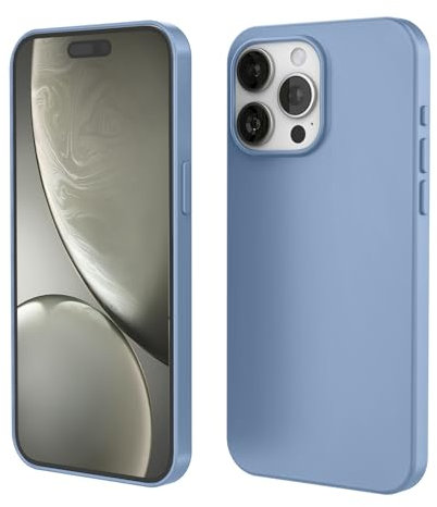 SRGAFIX Compatible with iPhone 15 Pro Liquid Silicone Case 6.1, Magnetic Charging Winter Blue