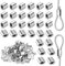 200 Pezzi Manicotto in Alluminio M3 Ghiere in Alluminio Morsetti in Alluminio Morsetto Maniche per 3 mm Corda in Acciaio Fune Cavo
