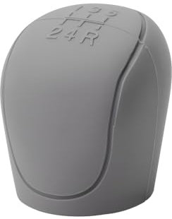 zjxtnb Auto Schaltknauf Abdeckung für Audi A4 Sedan Avant B5 B6 B7 B8 B9 / Cabrio B6 B7, Manueller Automatik Geschwindigkeit Schaltknauf Top Kappe Interieur Zubehör,Grey