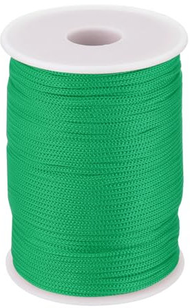 QUARKZMAN Corda Intrecciata in Polipropilene da 2mm, 100m Corda in Nylon Corda Cava per Stendibiancheria, Campeggio, Escursionismo, Esterno, Verde Scuro