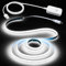 Aclorol Tira LED COB USB con sensor de movimiento, 1 m, color blanco frío, 5 V, regulable, cinta flexible con modos de día/noche/siempre encendida, tira de luz ultra brillante para armarios de cocina,