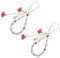 Yolev Dragonne de poignet pour téléphone, perles de cristal avec pendentif fleur, bracelet de téléphone perlé, sangle de téléphone portable, sangle antidérapante pour portefeuille, chaîne mignonne
