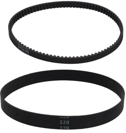 2-Pack Replacement parts Vacuum Cleaner Belts for Vax Platinum Power Max Washer ECB1SPV1 Includes 3M-273 Toothed and FL12.8x339 Belts for Enhanced Performance