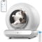 Self Cleaning Cat Litter Tray, 65L Extra Large Capacity Automatic Cat Litter Tray with Safety Protection/APP Control/Lower Entry/Odor Removal Anti-pinch Smart Robot Litter Box for Multiple Cats