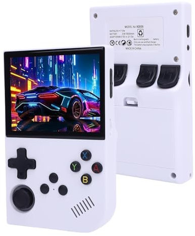 Jectse Console di Gioco Portatile retrò, da 3,5 Pollici 640x480 Player Video Open Source Portatile con 2D e Alcuni Giochi 3D, Batteria da 3500 MAh (128G)