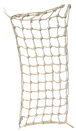 GANAZONO Papagei Kletternetz Seilspielzeug Bissfest Aus Seilmaterial 50x100cm Für Große Und Mittelgroße Papageien Vogelkäfig Zubehör