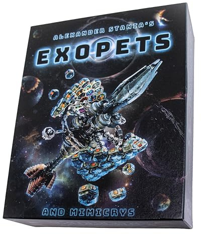 EXOPETS, boardgame, Brettspiel, Survival in Space, Spacecraft, Dungeon Crawler, for Adults and Children Aged 12, German englisch, 4 Rules of the Game, no Downtime, Cooperative and Competitive