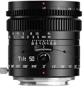 Kompatibel mit Sony E-Mount 50mm F1.4 Vollformat-Tilt-Shift-Objektiv (manuell) X RF L A7 IV A7SIII(E-Mount)