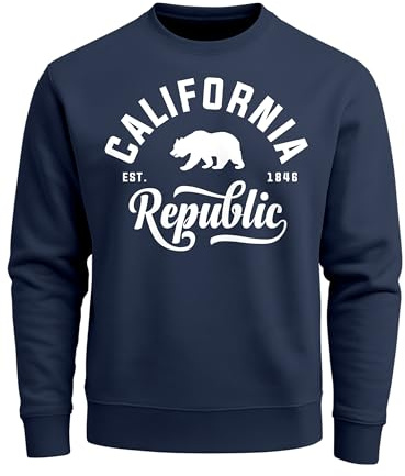 Neverless Schöner California Republic Herren Pullover Sweatshirt