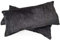MALIKA Set 2er Kissenbezug Cashmer Touch Fleece Kissenhlle Sofakissen Kopfkissenbezug Kissenbezug Couchkissen, Gre:2X 40x80 cm, Designe:SCHWARZ