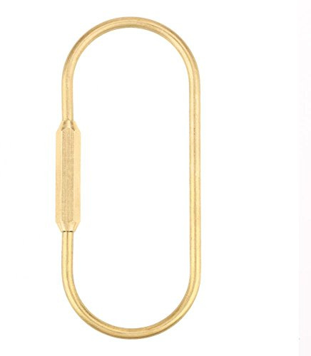 Qiterr Brass Key Holder, Screw Lock Clip Hook Key Ring Car Keychain DIY Gift