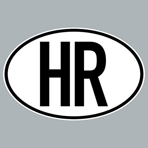GreenIT HR Aufkleber Auto Sticker CRO HRV Kroatien Länderkennzeichen Zeichen Symbol 4061963019917