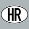 GreenIT HR Aufkleber Auto Sticker CRO HRV Kroatien Länderkennzeichen Zeichen Symbol 4061963019917