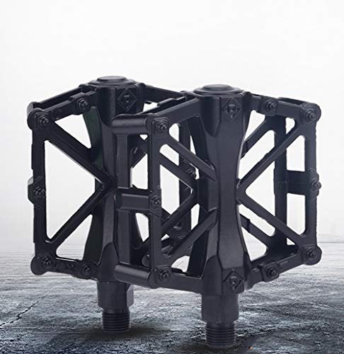 Mayco Bell Mountainbike-Pedale mit Straßenplattform Commuter Bike 9/16 Aluminiumlegierung Cr-mo MTB (Schwarz)