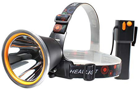 AF-WAN Stirnlampe - Stirnlampe LED Wiederaufladbar 6000 Lumen Super Helle LED Kopflampe, Freihändige Taschenlampe Kopflampe 15000mAh 35W für Laufen, Camping, Angeln, Radfahren, Wandern, Wasserdicht