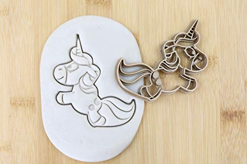 Hüpfendes Einhorn Keksstempel/ Ausstechform keksausstecher PLA ca.8cm