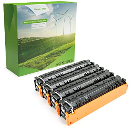 Green2Print Toner Toner-Set, 4 Kartuschen 1x1100, 3x900 Seiten passend für HP Color Laserjet Pro MFP M180N, M181FW, Color Laserjet Pro M154