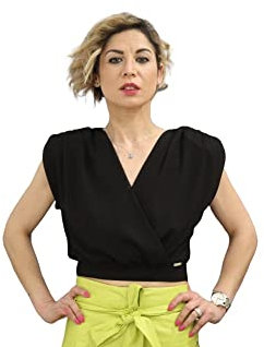 Denny Rose Donna Blusa Senza Maniche 211ND45024 42 Nero Black 2001