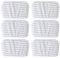 6 Lot de Lingettes en Microfibre Compatibles avec ROWENTA Aspirateurs Balais Vapeur STEAM POWER et NETTOYEUR VAPEUR AVEC FIL STEAM POWER ALL FLOORS, ZR006501, Blanc