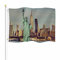 Yekiua New York City Skyline-Flagge, 7,6 x 12,7 cm, Outdoor-Vintage-Freiheitsstatue des Flusses Stadtlands, doppelseitige Flaggen, jedes Wetter, langlebig, mit 2 Messingösen