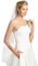 Bianco Evento Schleier aus Softtüll in Ivory 1 Lage mit Kurbelkante 110 cm