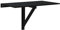 vidaXL Mesa de Pared Plegable Madera contrachapada Negra 100x60x56 cm