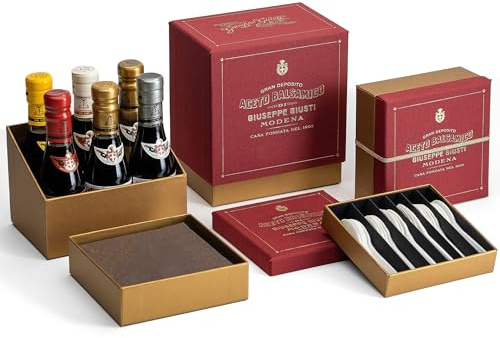 Giusti Historical Balsamic Vinegar of Modena Tasting Set - 6 x 3.38 fl oz