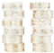 NOGAMOGA 12 Rollen Washi Tape Set, Weißes Folie Gold Masking Tapes, Dekoratives Klebeband Tape für Verschönern Bullet Journals, DIY-Basteln, Scrapbooking, Planern