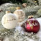 Personalisierte Weihnachtskugeln aus Glas (6 cm) – inkl. Name, Motiv & Anfangsbuchstabe – Farben & Schriftarten wählbar – Christbaumkugeln mit Herz, Hund, Katze, Baby, Tannenbaum – Weihnachtsgeschenk