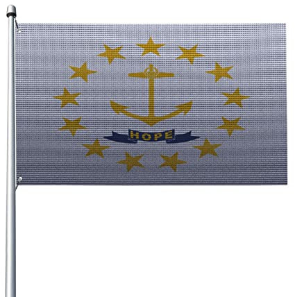 Aliment Flagge von Rhode Island, Strickeffekt, 90 x 150 cm, für den Außenbereich, Garten, Dekoration, Banner, Innenbereich, Familie, Urlaub, Mode, Party, Dekoration