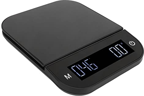 Báscula de café Digital Impermeable de Alta Precisión Manual Automática Portátil para Hornear con Temporizador para Cocina (3KG)