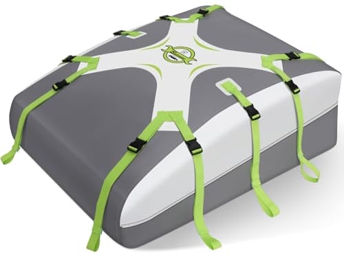 Sailnovo Car Roof Bag Roof box,580L/ 20 Cubic Waterproof Car Roof Box Cargo Carrier Fit Without Bars/Racks/Rails with Anti-Slip Mat,Security Lock,6 Door Hooks
