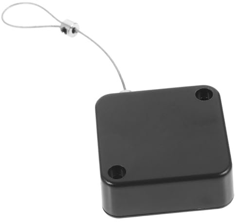Homoyoyo Anti-Theft Pull Box Tv Remote Leash Retractable Cable Locks Remote Stick on Steel Wire Tether Telescopic Steel Cable Anti Telescopic Anti Cable Cases Plastic