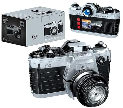 Ebortsin Camera Building Blocks, FY3 LR238 Digital Camera Toy Building Set for Adults, Collectible Model Digital Camera Building Blocks, Presents for Adults Boys Girls, 405 Pcs