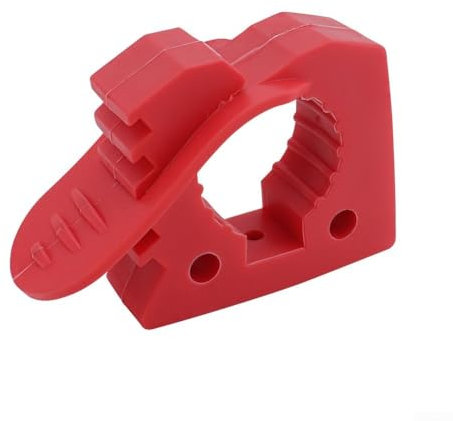 YUANGANG Morsetto di fissaggio rapido in gomma per tubi da 3-4 cm, morsetto per tubo regolabile per tubi (rosso)