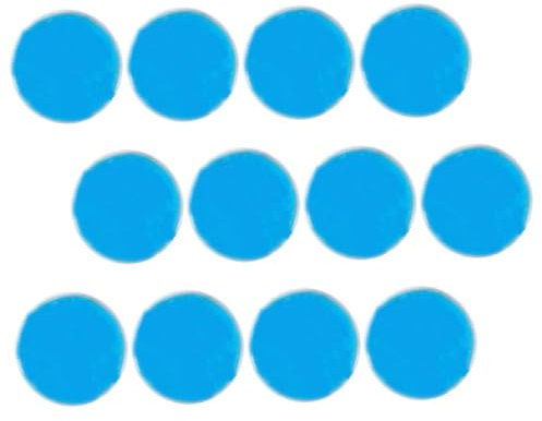 MOLUCKFU 12stücke Kompakte Packung Runder Eisbeutel Wiederverwendbare Gel-kühlpacks Für Schnelle Schmerzlinderung Reduzierte Schwellungen Und Natürliche Behandlung Von Verletzungen Und