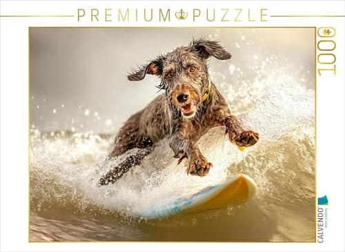 CALVENDO Puzzle EIN Motiv aus dem Kalender Lustige Sportarten für Hunde | 1000 Teile Lege-Größe 64 x 48 cm Foto-Puzzle für glückliche Stunden
