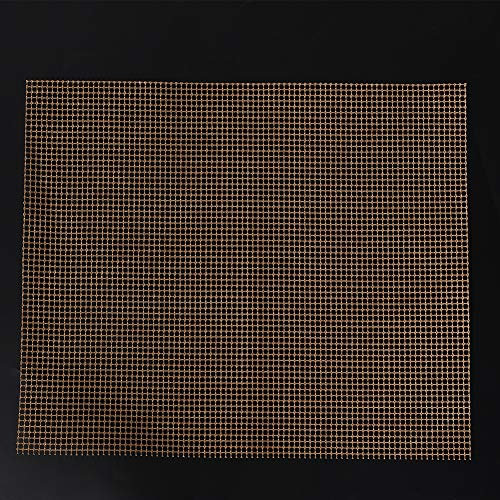3Pcs BBQ Grill Mats, Non Stick Mesh Teflon Grill MAT PTFE MAT Sheet Reusable Barbecue Tool Sets Mesh MAT Brown 30 40cm 33 36 42cm Mesh Stick Pad Accessories L (Brown 30 * 40cm)