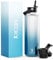 Bouteille d'eau pour homme avec paille pour le sport : bouteille d'eau isotherme de 710 ml – Garde au froid pendant 24 heures – Paille à rabat sans BPA pour le camping et la randonnée – Conseillers en