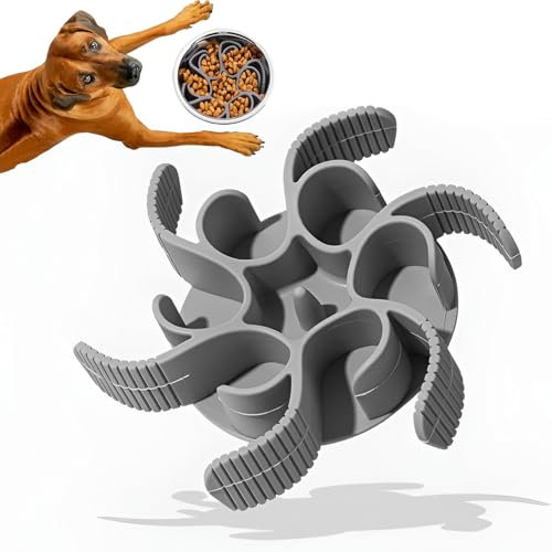 Hunde Langsamer Fressnapf,Anti Schling Einsatz Für Napf,Hundenapf Slow Feeder,Silikon Spirale Hundefutter Schalen,Slow Feeder Hundenapf Einfügungfür Große Mittlere Kleine Rasse Hunde (Ohne Schale)