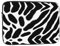 YYHHAOFA Housse pour ordinateur portable de 17 avec impression sur cuir noir et blanc - Housse légère pour ordinateur portable de 17 - Pour homme et femme, voyage d'affaires, bureau